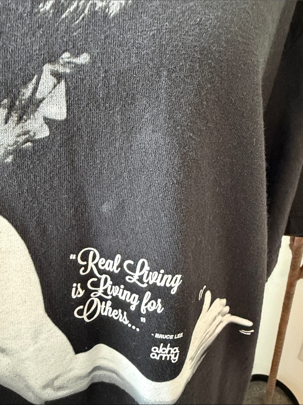 Vintage Aloha Army Bruce Lee “Real Living” Tee - Picture 4 of 15